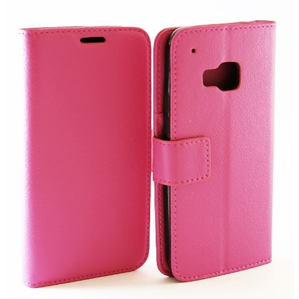 Standcase TPU wallet HTC One (M9) Hotpink