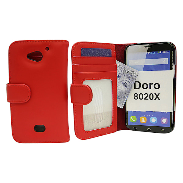 Plånboksfodral Doro 8020X Röd