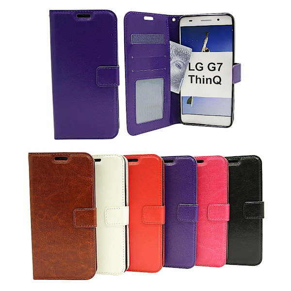 Crazy Horse Wallet LG G7 ThinQ (G710M) Svart