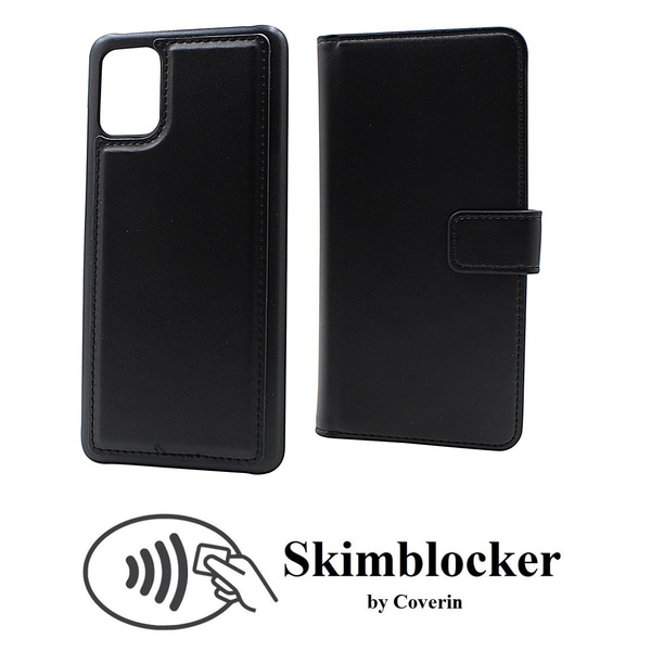 Skimblocker Magnet Wallet Samsung Galaxy A71 (A715F) Svart