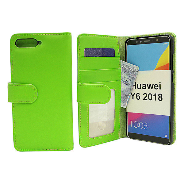 Plånboksfodral Huawei Y6 2018 Grön