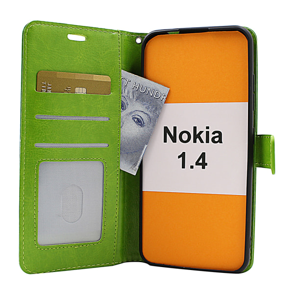 Crazy Horse Wallet Nokia 1.4 Lila