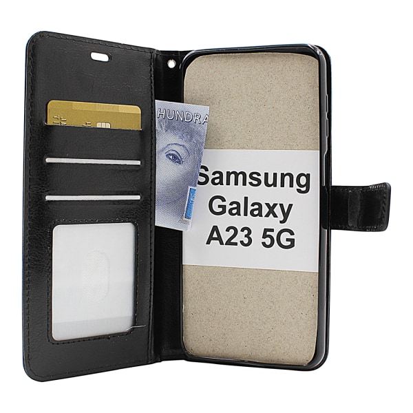 Crazy Horse Wallet Samsung Galaxy A23 5G (A236B) Svart