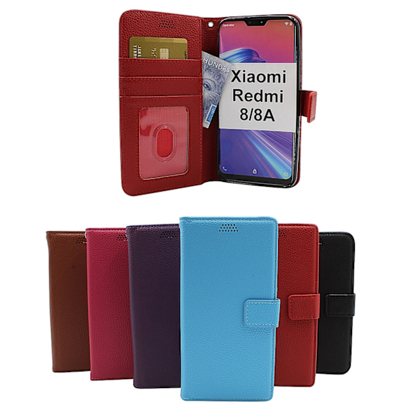 New Standcase Wallet Xiaomi Redmi 8/8A Röd