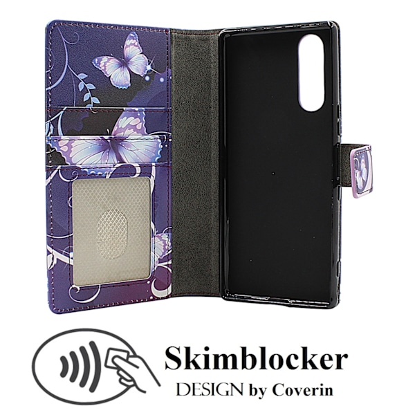 Skimblocker Sony Xperia 5 Plånboksfodral Design