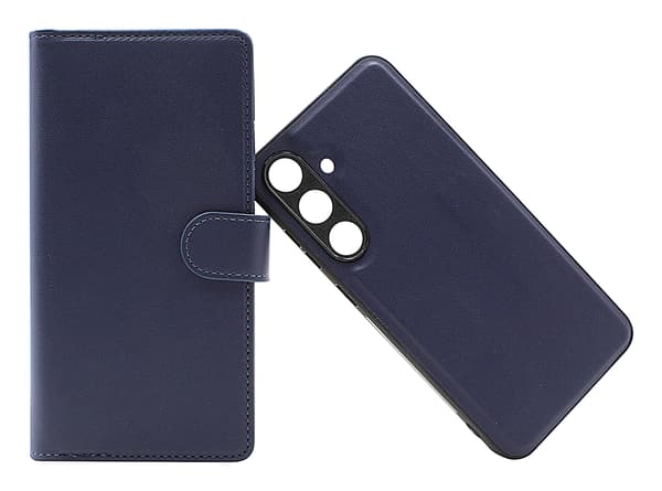 Skimblocker Samsung Galaxy S25+ XL Magnet Plånboksfodral Mörkblå