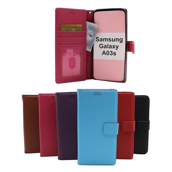 New Standcase Wallet Samsung Galaxy A03s (SM-A037G) Svart