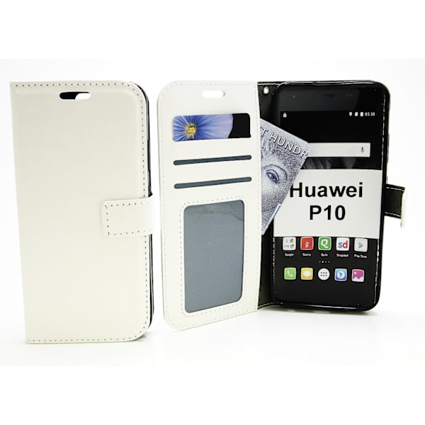 Crazy Horse Wallet Huawei P10 (VTR-L09) Vit