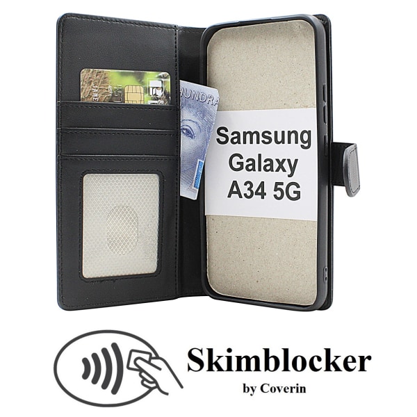 Skimblocker Plånboksfodral Samsung Galaxy A34 5G