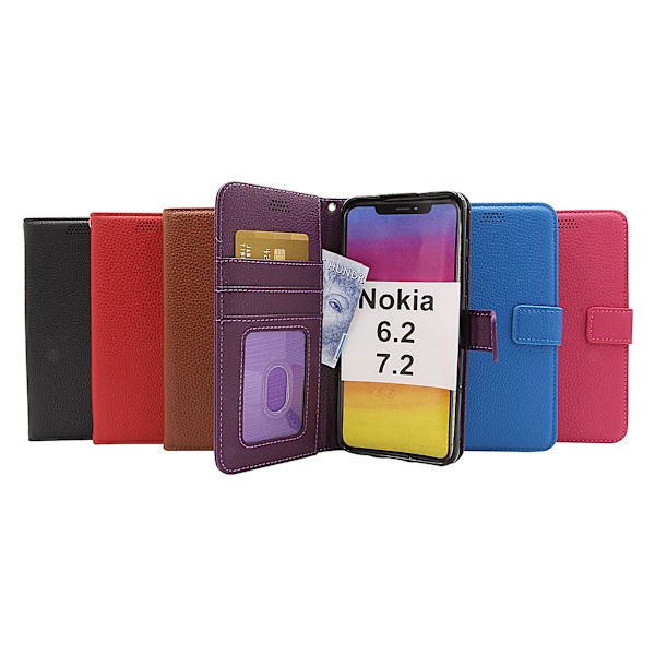 New Standcase Wallet Nokia 6.2 / 7.2 (Svart) Svart