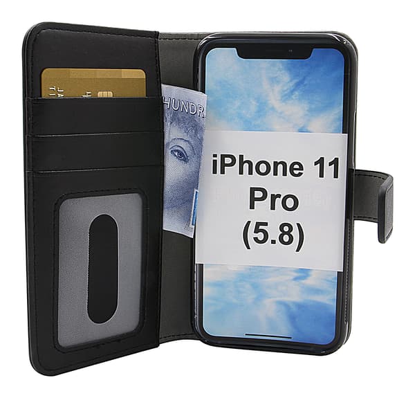 Skimblocker Magnet Wallet iPhone 11 Pro (5.8) Svart