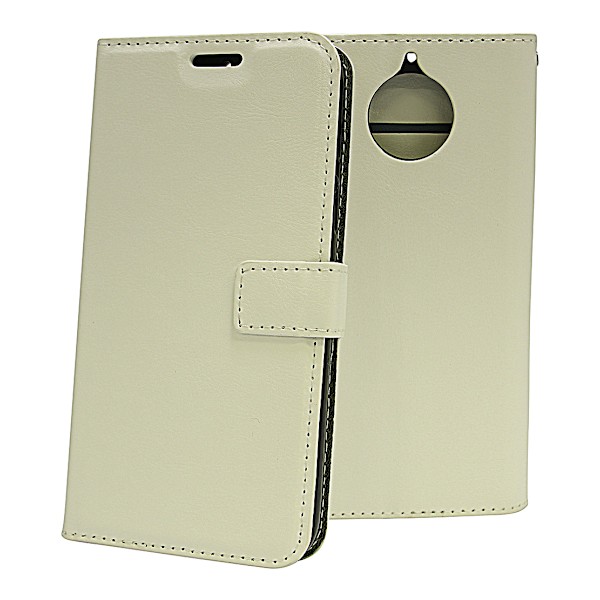 Crazy Horse Wallet Moto G5s Vit