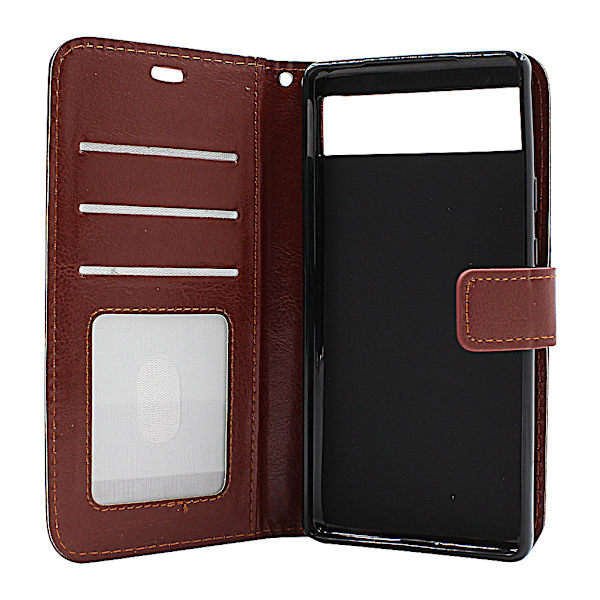 Crazy Horse Wallet Google Pixel 6a 5G Grön