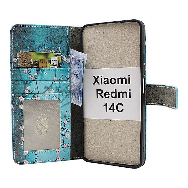 Skimblocker Xiaomi Redmi 14C Plånboksfodral Design