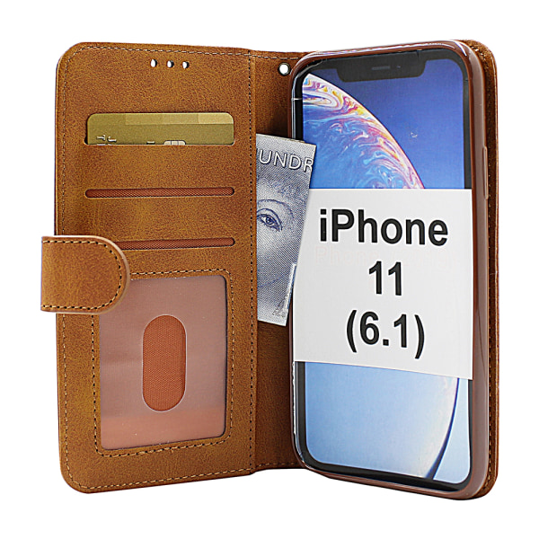 Zipper Standcase Wallet iPhone 11 (6.1) Svart
