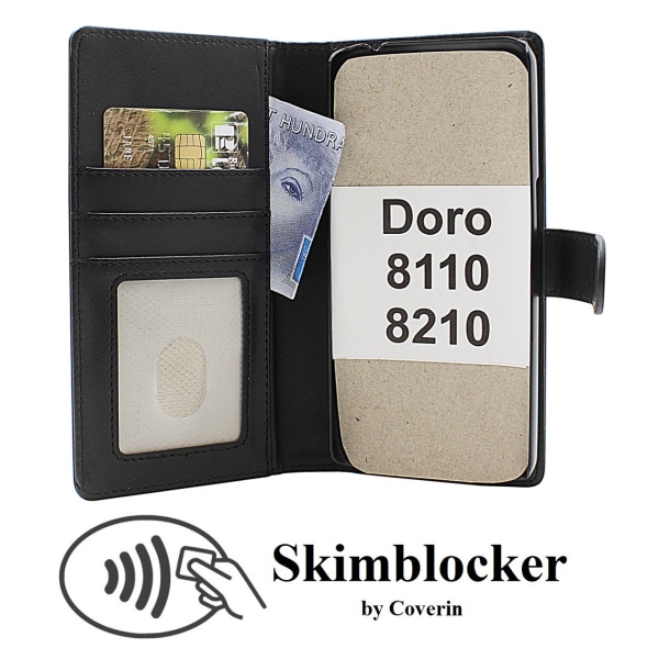 Skimblocker Doro 8110 / 8210 Plånboksfodral Brun