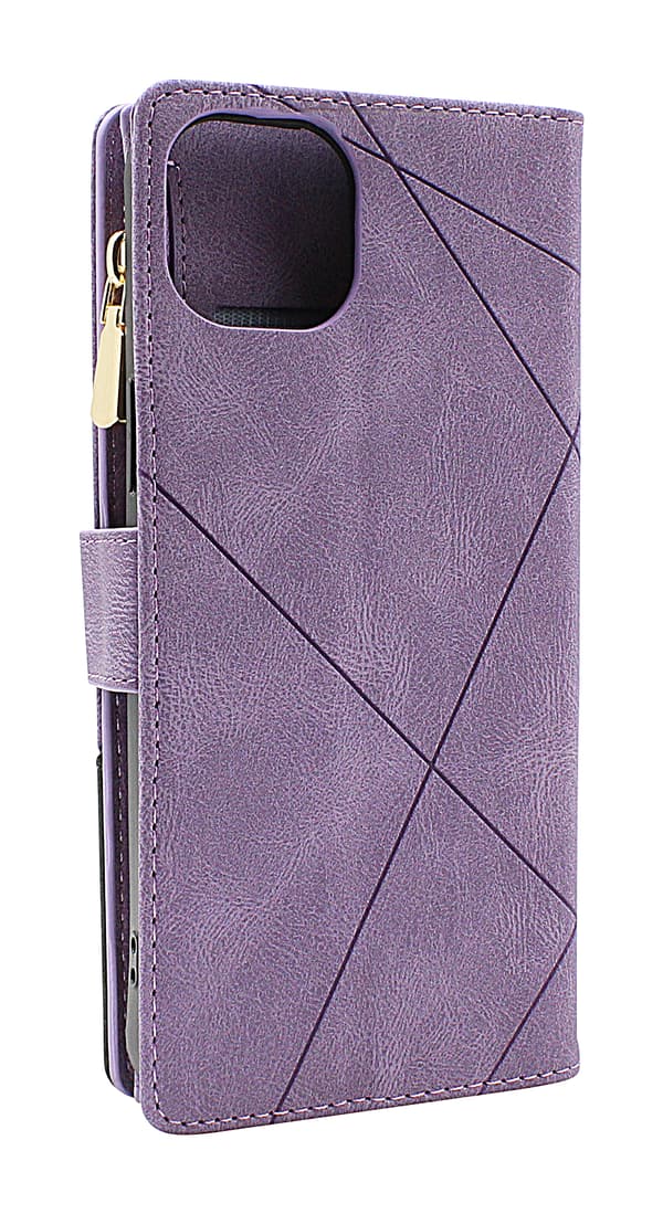 XL Standcase Lyxfodral iPhone 15 Plus Vinröd