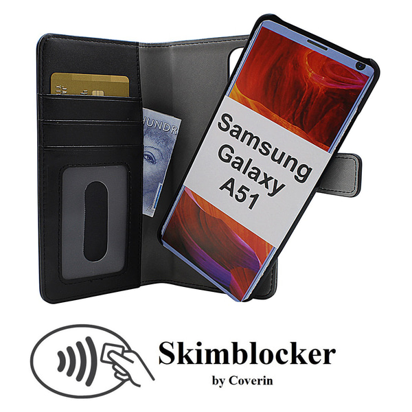 Skimblocker Magnet Wallet Samsung Galaxy A51 (A515F) Svart