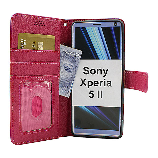 New Standcase Wallet Sony Xperia 5 II (XQ-AS52) (Svart) Svart