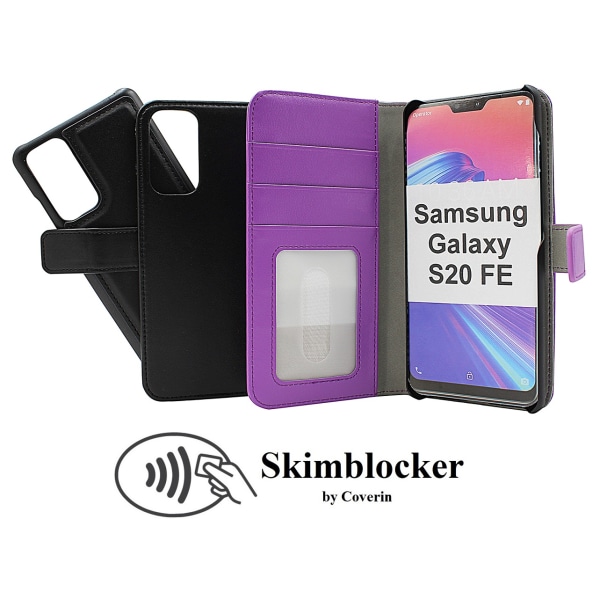 Skimblocker Magnet Fodral Samsung Galaxy S20 FE / S20 FE 5G Svart
