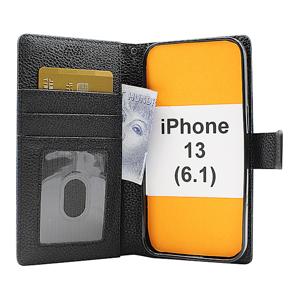 New Standcase Wallet iPhone 13 (6.1) Brun