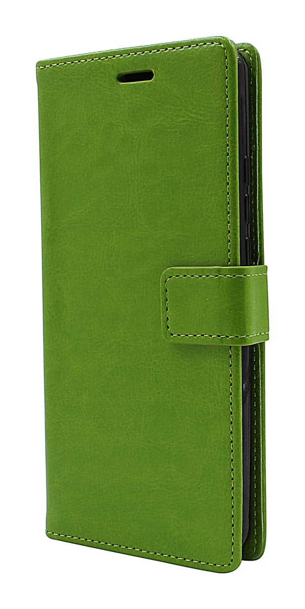 Crazy Horse Wallet Motorola One Hyper Grön