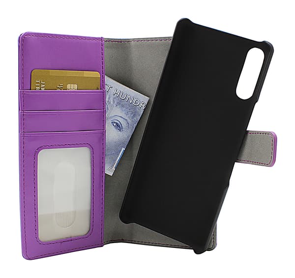 Skimblocker Magnet Wallet Sony Xperia L4 Lila