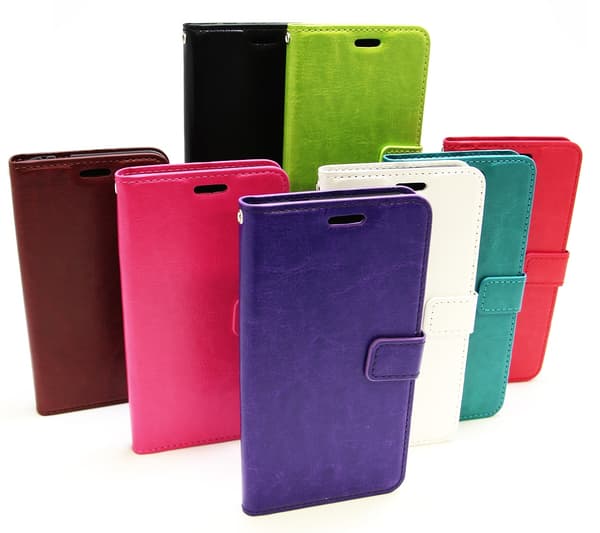 Crazy Horse Wallet Huawei Honor 8 Lite Brun
