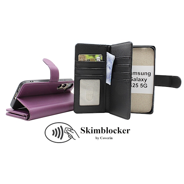 Skimblocker Samsung Galaxy S25 XL Plånboksfodral Svart