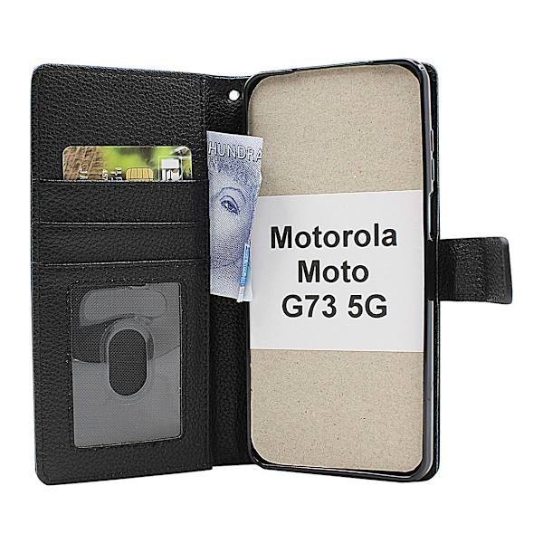 New Standcase Wallet Motorola Moto G73 5G Ljusblå