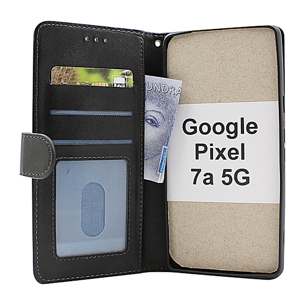Zipper Standcase Wallet Google Pixel 7a 5G Grå