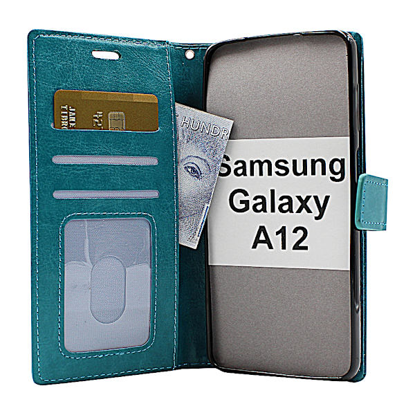 Crazy Horse Wallet Samsung Galaxy A12 (A125F/DS) Svart