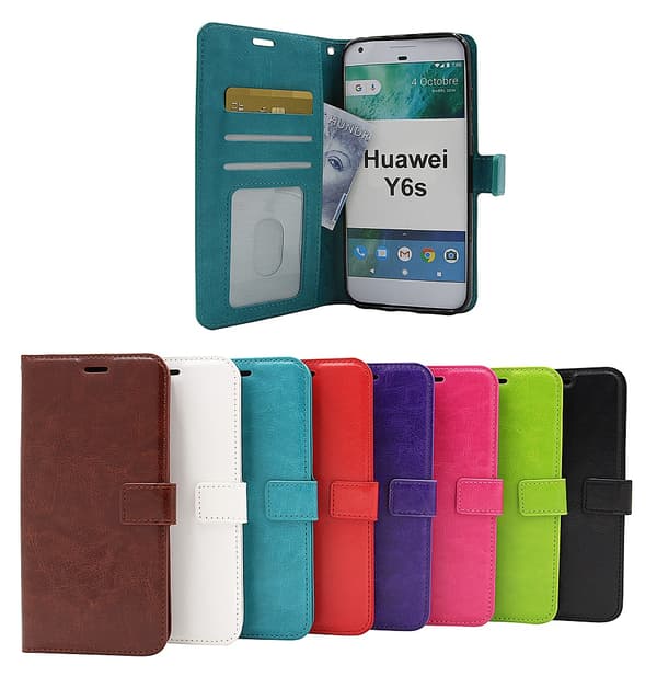 Crazy Horse Wallet Huawei Y6s Vit