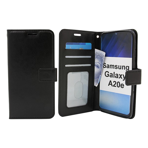 Crazy Horse Wallet Samsung Galaxy A20e (A202F/DS) Svart
