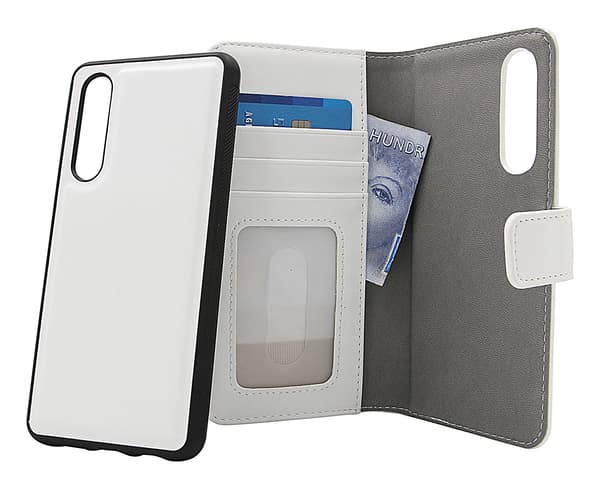 Skimblocker Magnet Wallet Huawei P30 Vit