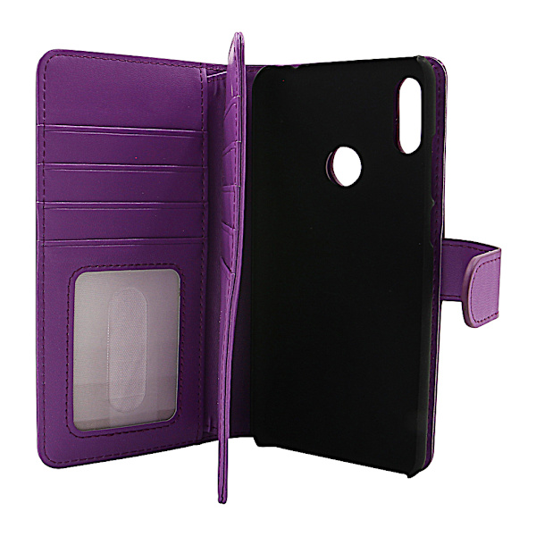 Skimblocker XL Magnet Wallet Huawei Y6 2019 Lila