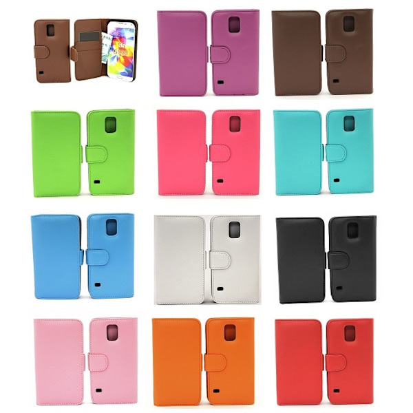 Plånboksfodral Samsung Galaxy S5 / S5 Neo (G900F / G903F) Grön