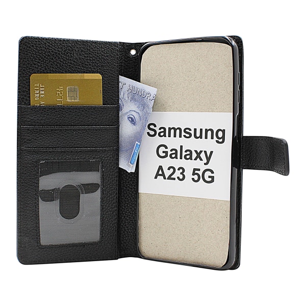 New Standcase Wallet Samsung Galaxy A23 5G (A236B) Röd