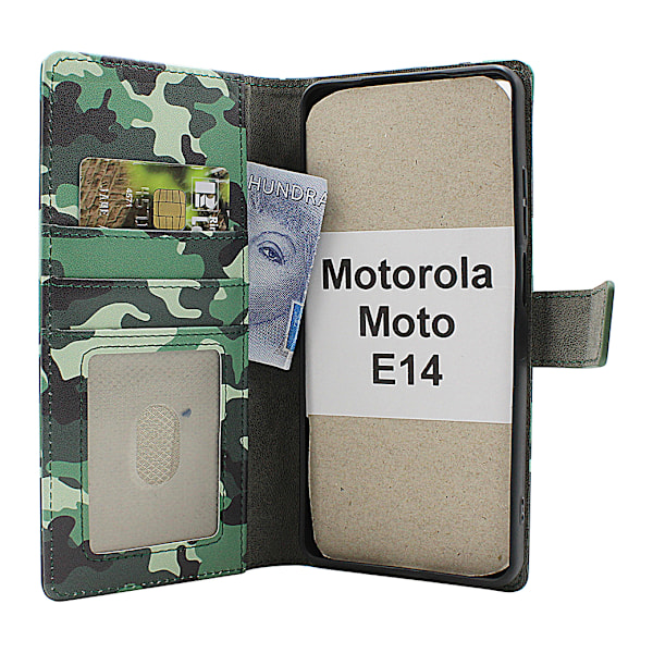 Skimblocker Motorola Moto E14 Plånboksfodral Design