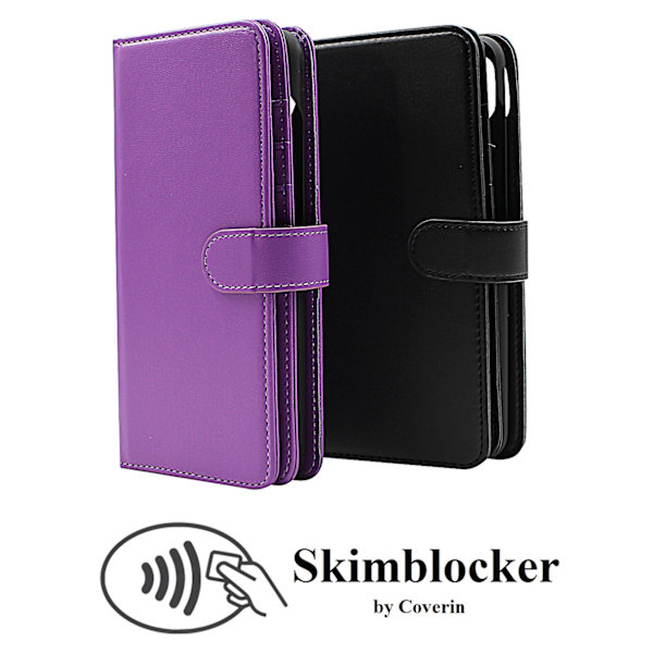 Skimblocker XL Magnet Fodral Samsung Galaxy A22 5G Svart