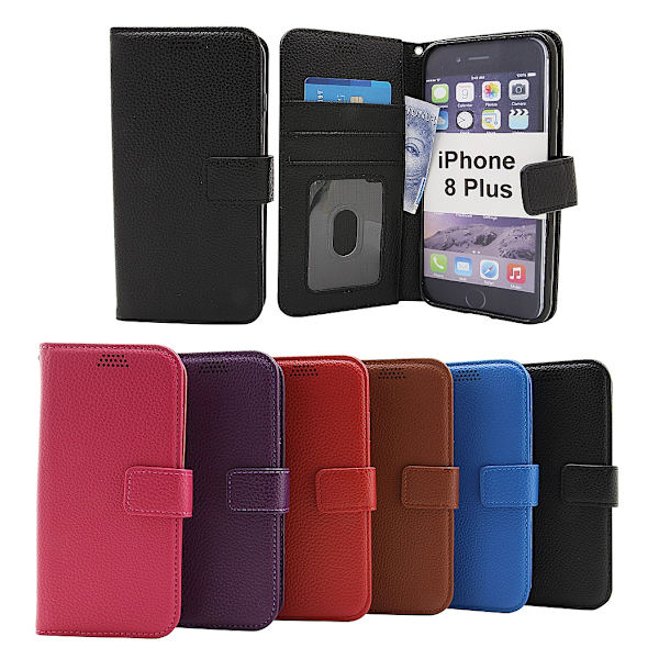 New Standcase Wallet iPhone 8 Plus Svart
