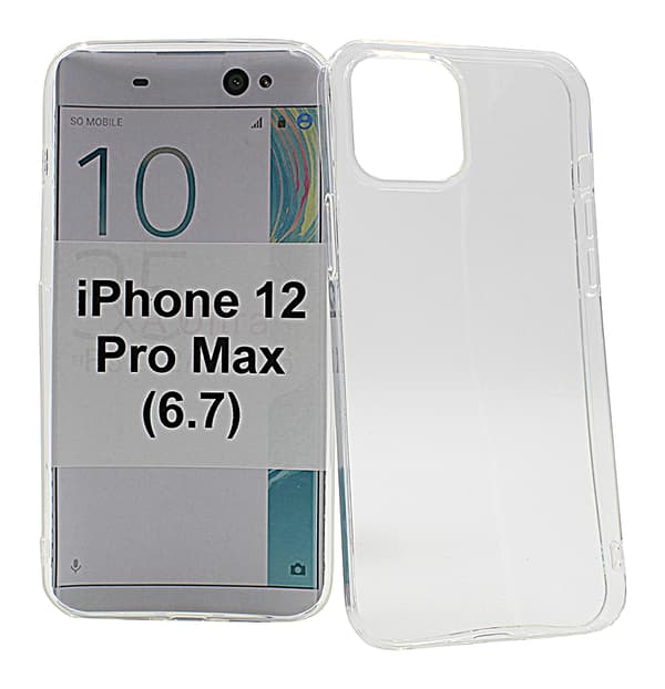 Ultra Thin TPU skal iPhone 12 Pro Max (6.7) (Clear)