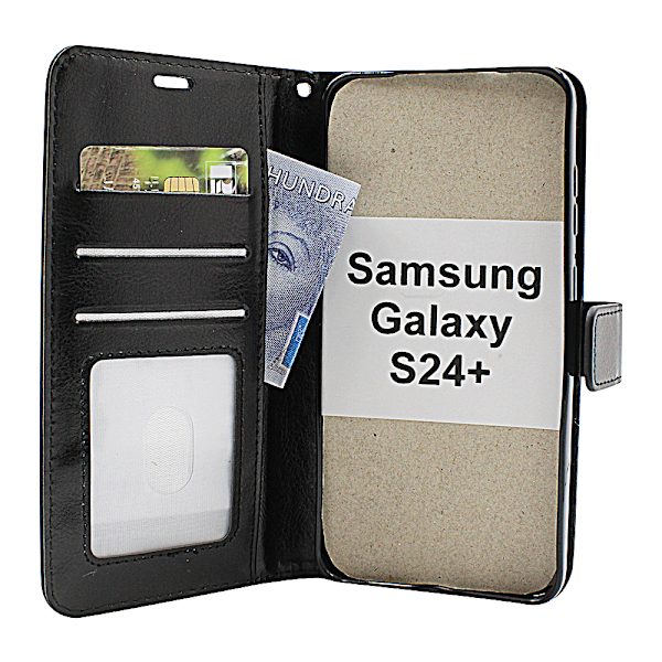 Crazy Horse Wallet Samsung Galaxy S24 Plus 5G (SM-S926B/DS) Lila