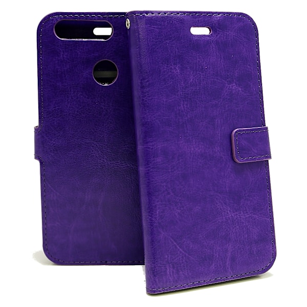 Crazy Horse Wallet Huawei Honor 8 Pro Lila