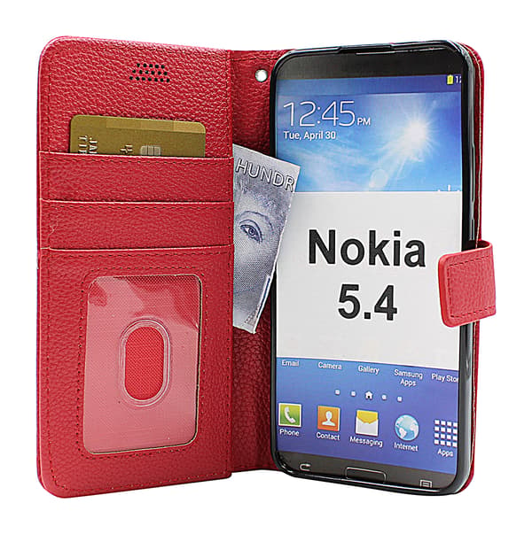 New Standcase Wallet Nokia 5.4 Svart