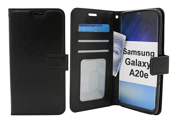 Crazy Horse Wallet Samsung Galaxy A20e (A202F/DS) Svart