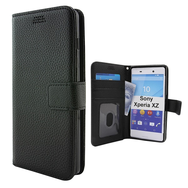 New Standcase Wallet Sony Xperia XZ / XZs  (F8331/G8231) Svart