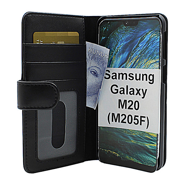 Skimblocker Plånboksfodral Samsung Galaxy M20 (M205F) Svart