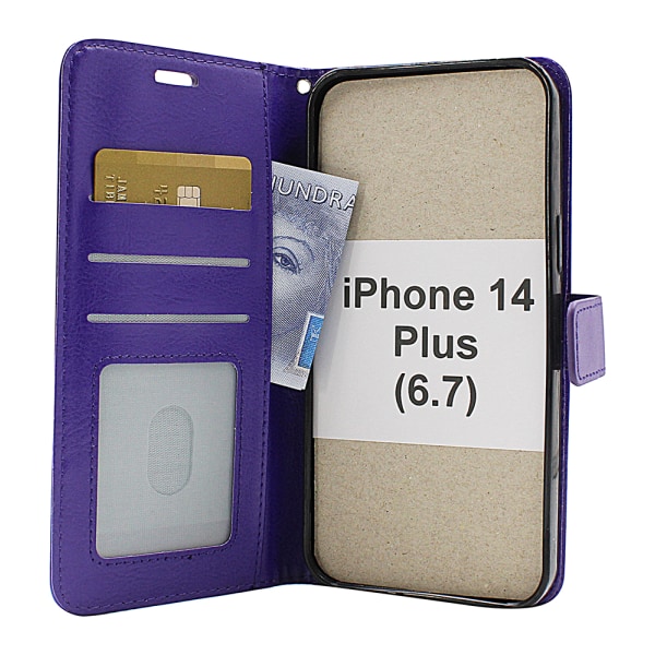 Crazy Horse Wallet iPhone 14 Plus (6.7) Brun