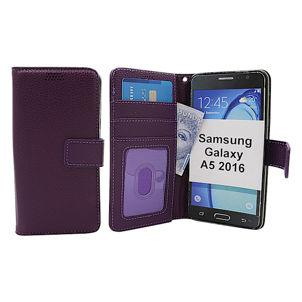 New Standcase Wallet Samsung Galaxy A5 2016 (A510F) Lila